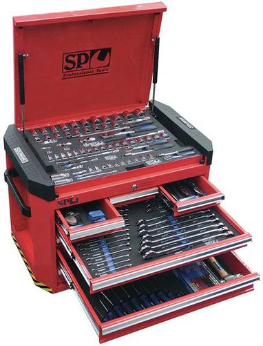 SP Tools 212pc Metric Tool Kit in Concept Series Tool Box - Red