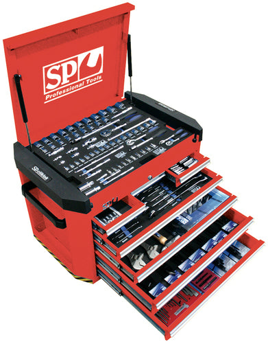 SP Tools 267pc Metric Tool Kit in Concept Series Tool Box - Red