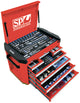 SP Tools 267pc Metric Tool Kit in Concept Series Tool Box - Red