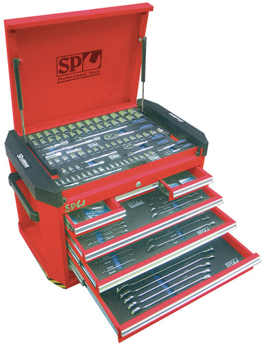 SP Tools 307pc Metric/SAE Concept Series Tool Kit - Red
