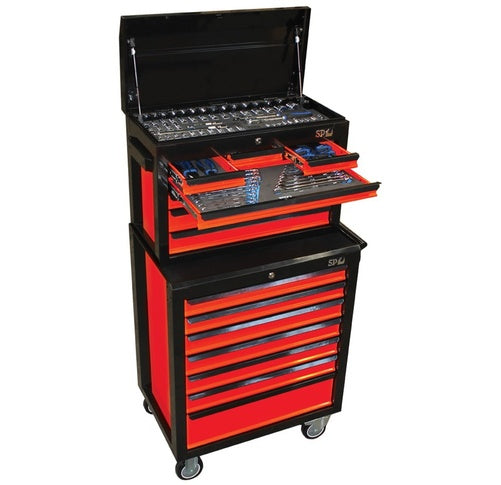 SP Tools 102pc Metric Concept Series Tool Kit - Red/Black