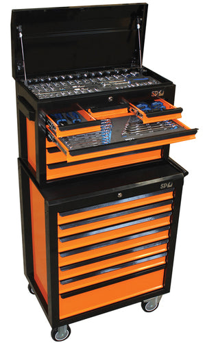 SP Tools 135pc Metric/SAE Concept Series Tool Kit - Orange/Black