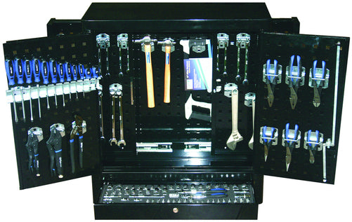 SP Tools 166pc Metric/SAE Custom Series Wall Cabinet Tool Kit