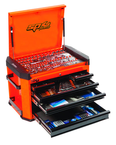SP Tools 252pc ‘‘Motorsport’’ Series Concept Tool Kit - Orange
