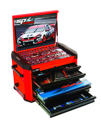 SP Tools 252pc ‘‘Motorsport’’ Team Series Concept Tool Kit Red/Black