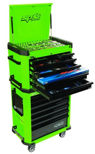 SP Tools 253pc ‘‘Motorsport’’ Series Concept Tool Kit - Green
