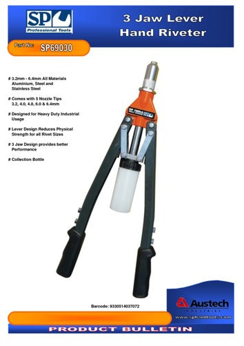 SP Tools 3 Jaw (Lever Type) Rivet Tool
