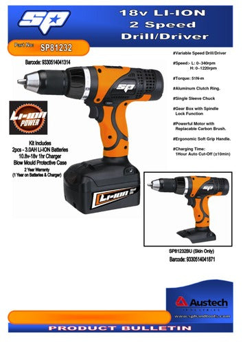 SP Tools 18v High Torque Drill/Drivers