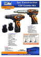 SP Tools 12V 2PC CONST RUCTION COMBO KIT