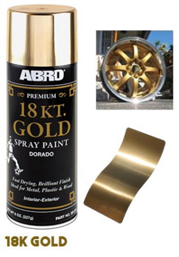 ABRO Spray Paint Premium 18KT Gold 277g SP318