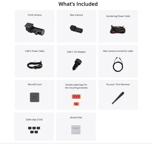 BLACKVUE DR970X-2CH PLUS SERIES II 4K UHD DASHCAM 64 GB FRONT & REAR CAMERAS
