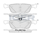 Rear Brake Pad Set, AUDI VW SKODA