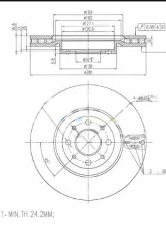 EURO-LINE BRAKE DISC ROTOR PAIR BDR15920EL
