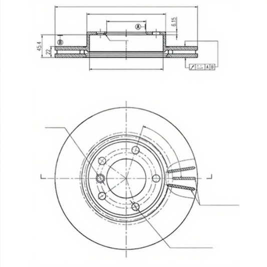EURO-LINE BRAKE DISC ROTOR PAIR BDR6240EL