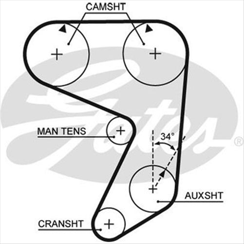 GATES TIMING BELT - 146 X 19MM NEO T T020