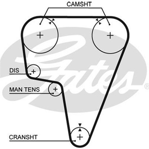 GATES TIMING BELT - 134 X 25.4MM NEO T T120