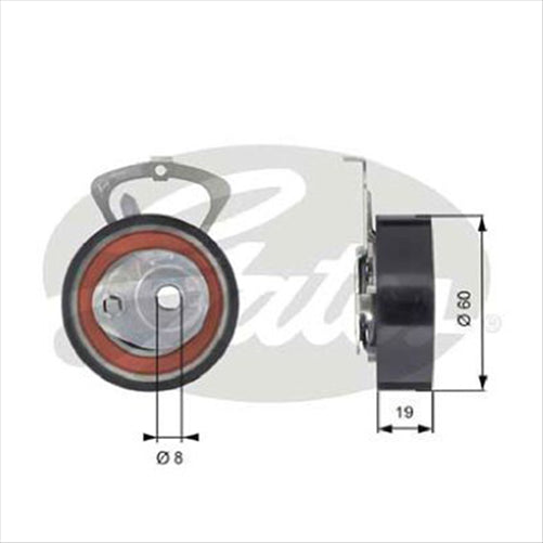 Gates POWERGRIP TENSIONER PULLEY T43140