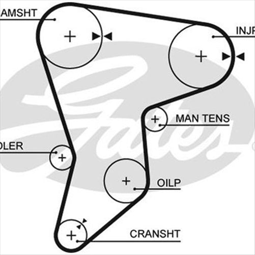 GATES TIMING BELT - 127 X 25MM T996
