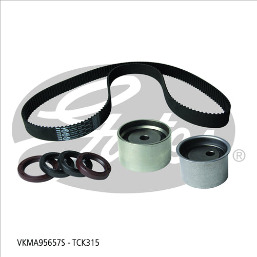 Gates TIMING BELT KIT HYUNDAI 2.7 G6BA G6EA W/OUT HYD TENSIONER TCK315