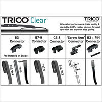 TRICO CLEAR CONVENTIONAL WIPERBLADE 480MM/19IN TCL480