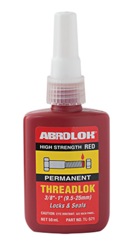 ABRO LOK  Permanent THREADLOCK RED 50ML