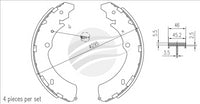 BREMTEC TRADE-LINE CERAMIC BRAKE SHOES HOLDEN RODEO RA 3.0L 2003-07 TLS1793