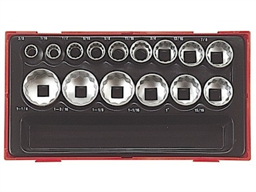 TENG TOOLS Teng 15pc 1/2in Dr. AF Socket Set - TC-Tray
