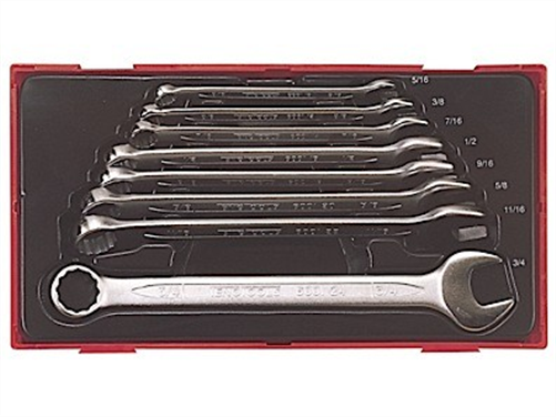TENG TOOLS TENG 8PC COMB SPANNER SET 5/16-3/4IN - TC-TRAY