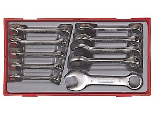 TENG TOOLS TENG 10PC STUBBY COMB SPANNER SET 10-19MM-TC-TRAY