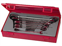 TENG TOOLS RATCHET REVERSABLE WRENCH SET TCTRAY 8PC