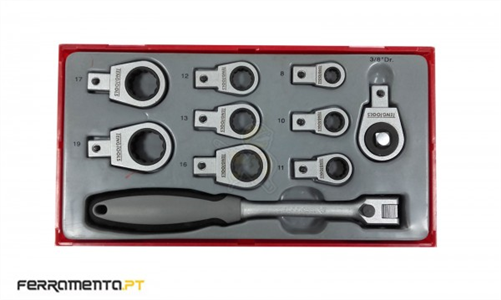 TENG TOOLS 10PC 3/8inDR INSERT GEAR WRENCH SET