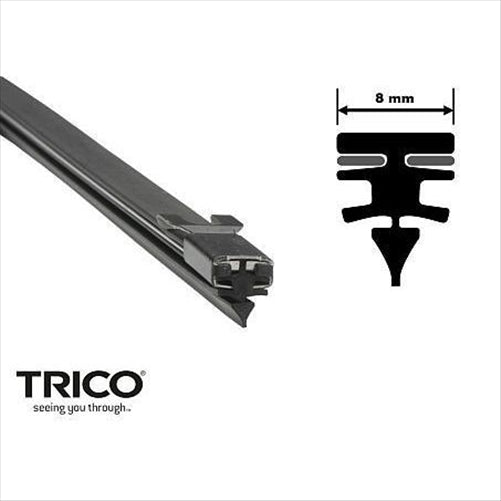 TRICO 8MMX710MM METAL BACKED REFILL PAIR 2X PACK TTR710-2