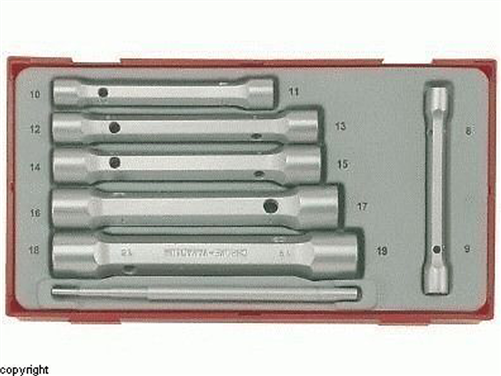 TENG TOOLS 7PC TUBULAR WRENCH SET TC-TRAY NO49