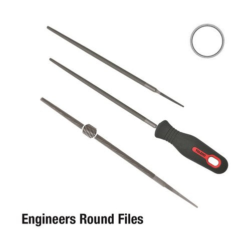 Toledo Round File Bastard - 200mm 12 Pk