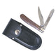 Toledo Stock Knife - Twin Blade 160mm With Leather Pouch