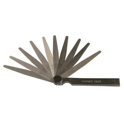 Toledo Tapered Feeler Gauge - 10 Blade Metric (0.04–0.63mm)
