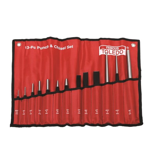 Toledo Punch & Chisel Set - Heavy Duty 13 Pc.