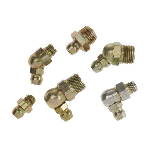 Toledo Grease Nipple Steel - 10mm X 1.0mm Taper Thread Short Straight (20 Pk)