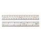 Toledo Stainless Steel Rule Double Sided Metric & Imperial - 300mm