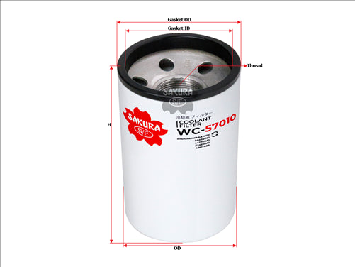Sakura COOLANT FILTER P550866 324618A1 WC-57010