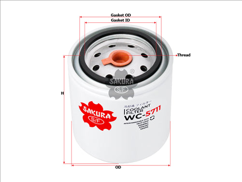 Sakura COOLANT FILTER 3315115 P5520 WC-5711