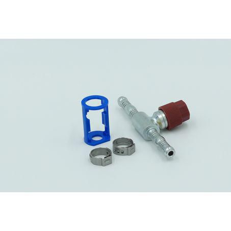 Burgaflex Steel Fitting # 6 Splicer Reduced Burgaclip #6 Straight With R134a Port SCX1591-3