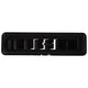 OEX Louvre Rectangle Black Plastic