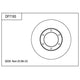 TRW Disc Brake Rotor 258mm x 23 min