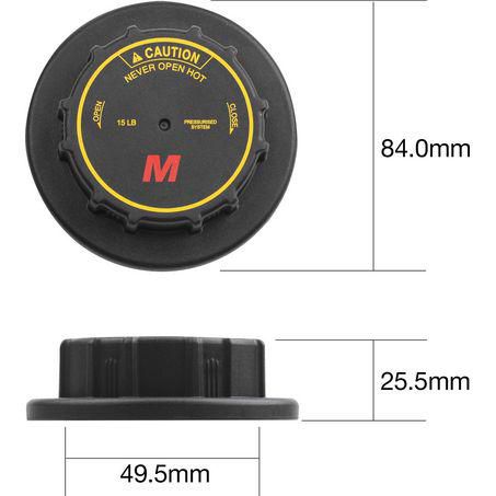 Tridon Radiator Cap 15 PSI - 100 KPA Plastic Screw On