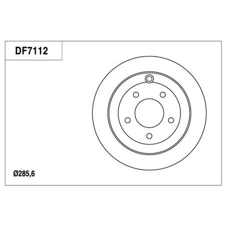 TRW Disc Brake Rotor 285.6mm x 16 min