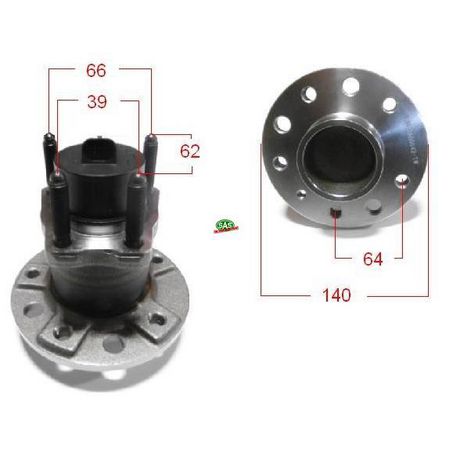 SAS AUTO PARTS SAS Wheel Hub HA4000