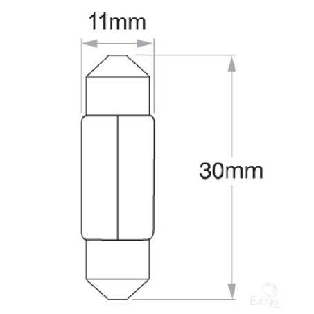 OEX Festoon Globe 12V 5W Standard - 10 Pce GLX32500