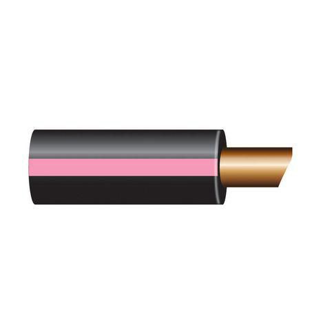 OEX 2mm Single Core Automotive Cable Black With Pink Trace 50M