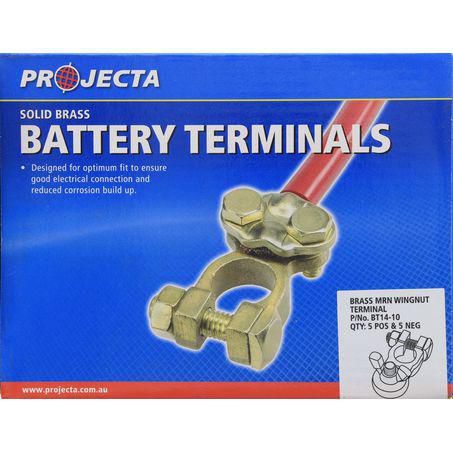 PROJECTA Battery Terminal Marine Wingnut 5 Negative/5 Positive